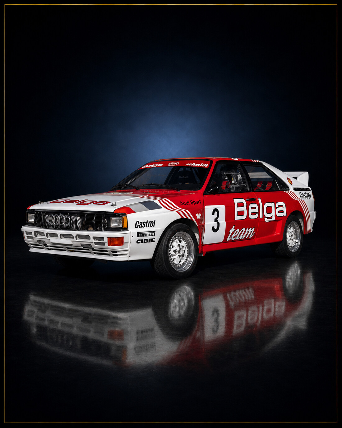 Audi quattro Belga studio portrait