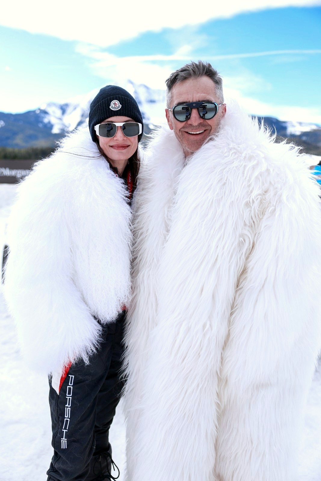 The team in fur coats at the F.A.T. Ice Race 2026