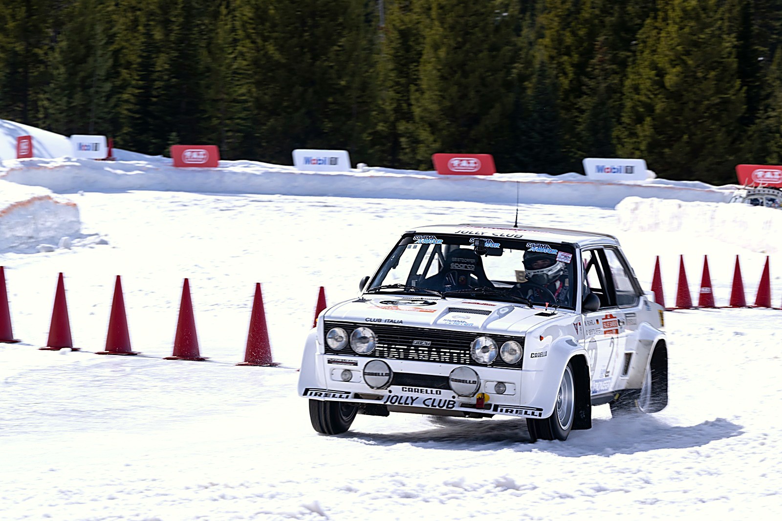 Fiat 131 Abarth at the F.A.T. Ice Race 2026