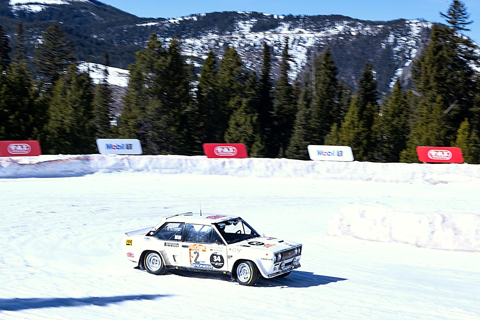 Fiat 131 Abarth at the F.A.T. Ice Race 2026