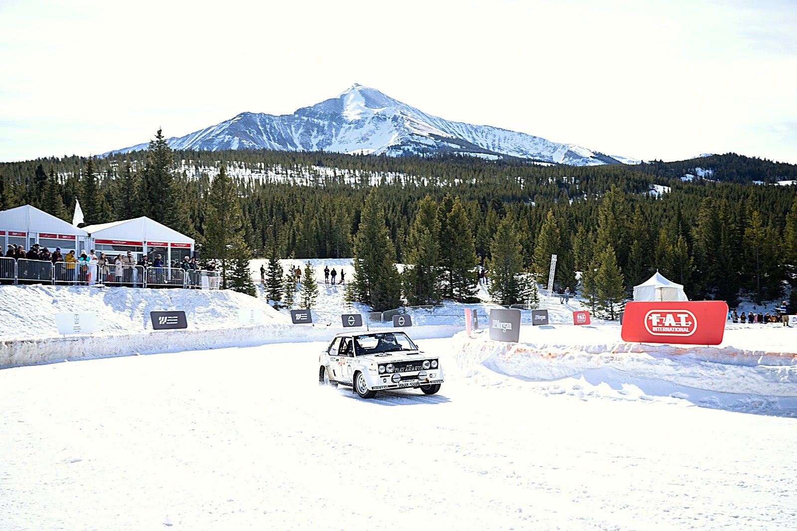 Fiat 131 Abarth at the F.A.T. Ice Race 2026