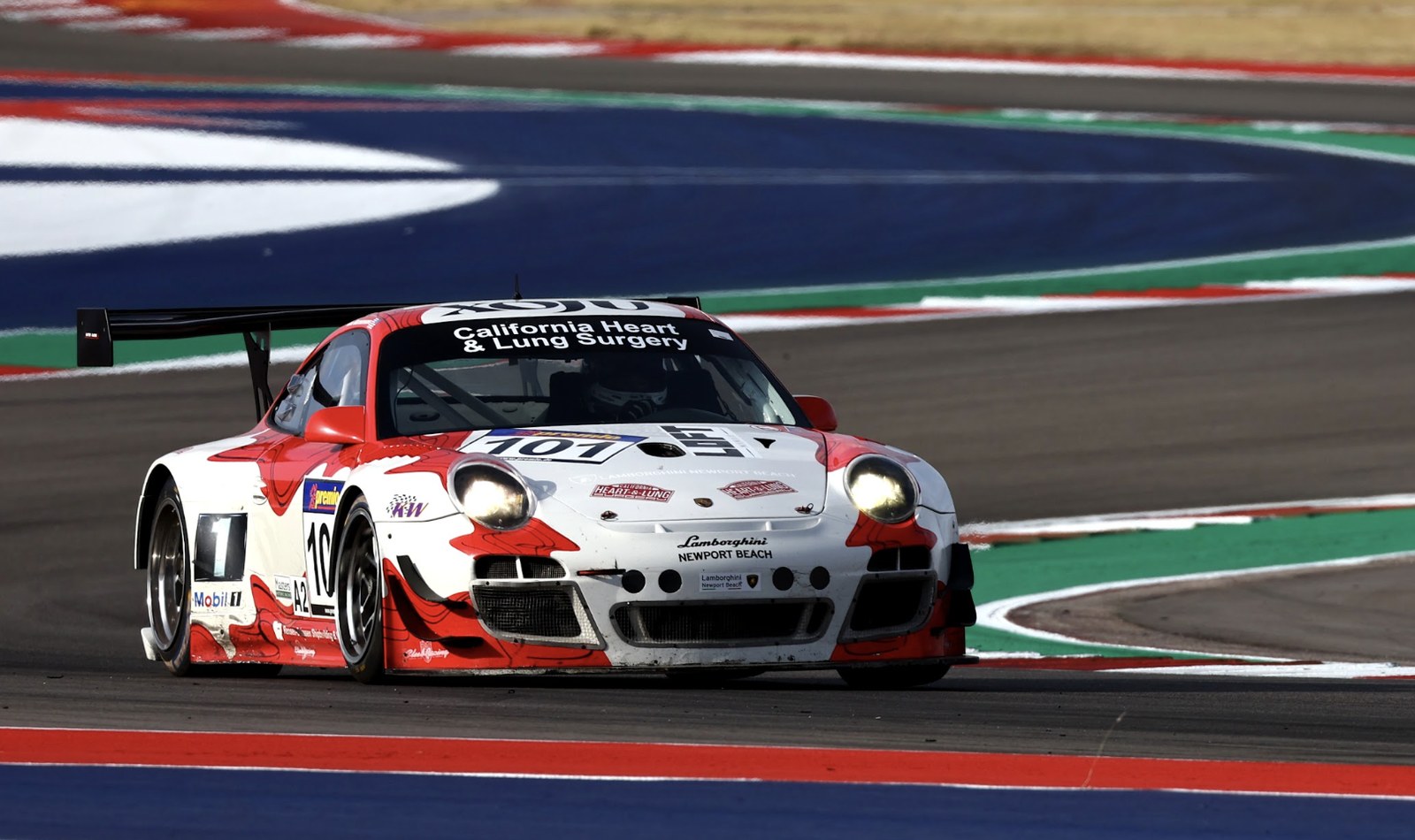 Porsche 911 GT3 R No. 101 at COTA, Masters Endurance Legends COTA 2022