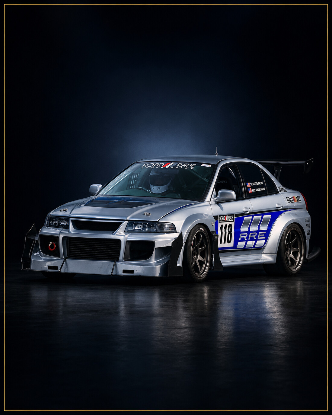 Mitsubishi Lancer Evolution VI #118 studio portrait