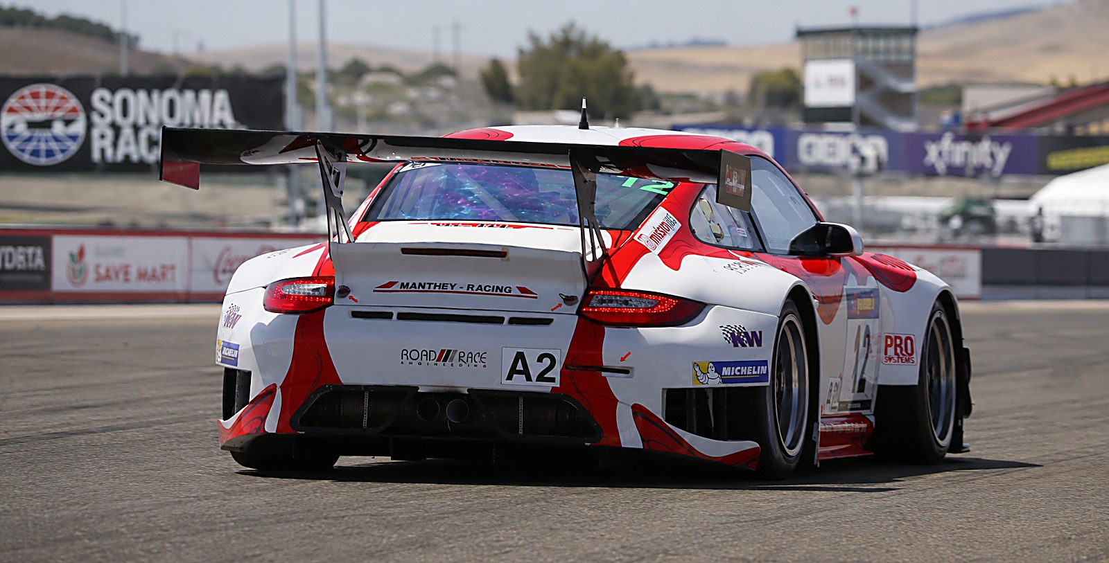 Porsche GT3 R at the Porsche Pirelli Trophy West 2019, Sonoma Raceway