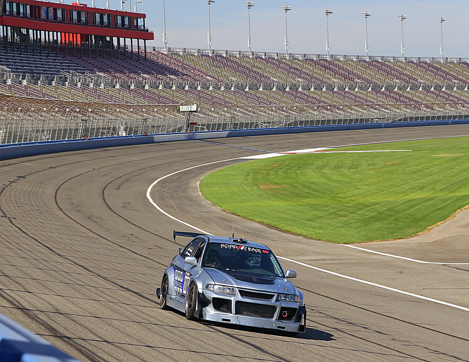 Mitsubishi Lancer Evolution VI No. 110 at the POC Red Cup, Auto Club Speedway 2017