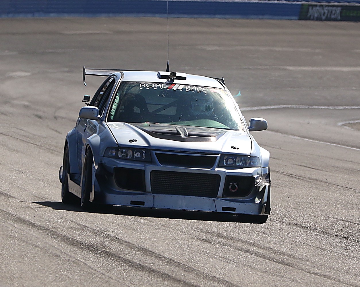 Mitsubishi Lancer Evolution VI No. 110 at the POC Red Cup, Auto Club Speedway 2017