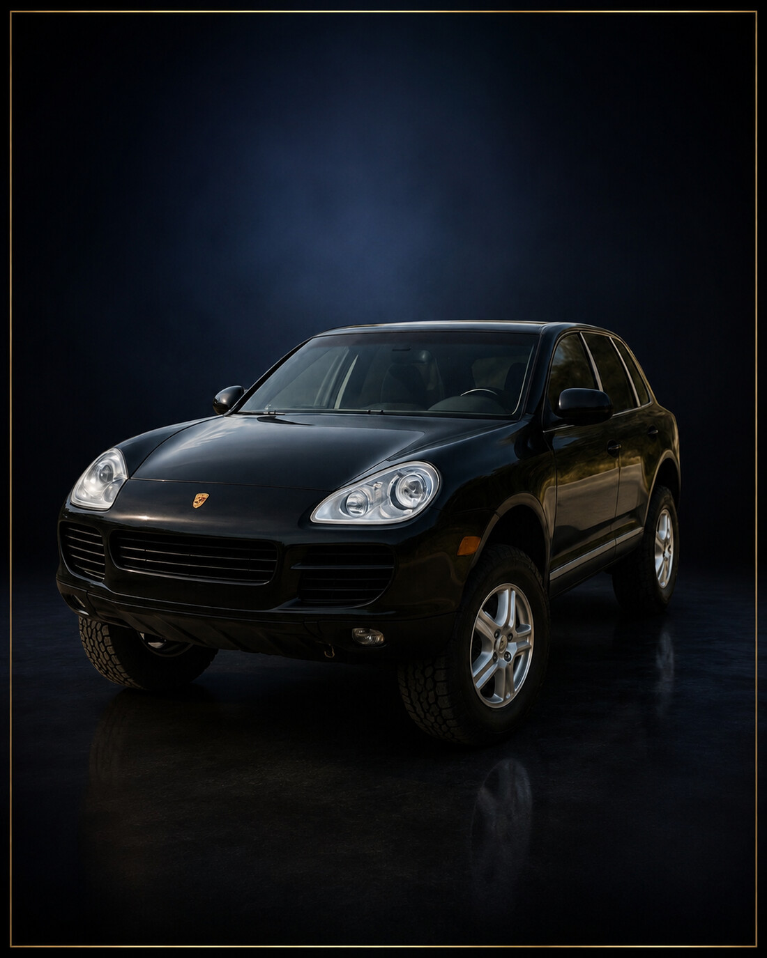 Porsche Cayenne S studio portrait