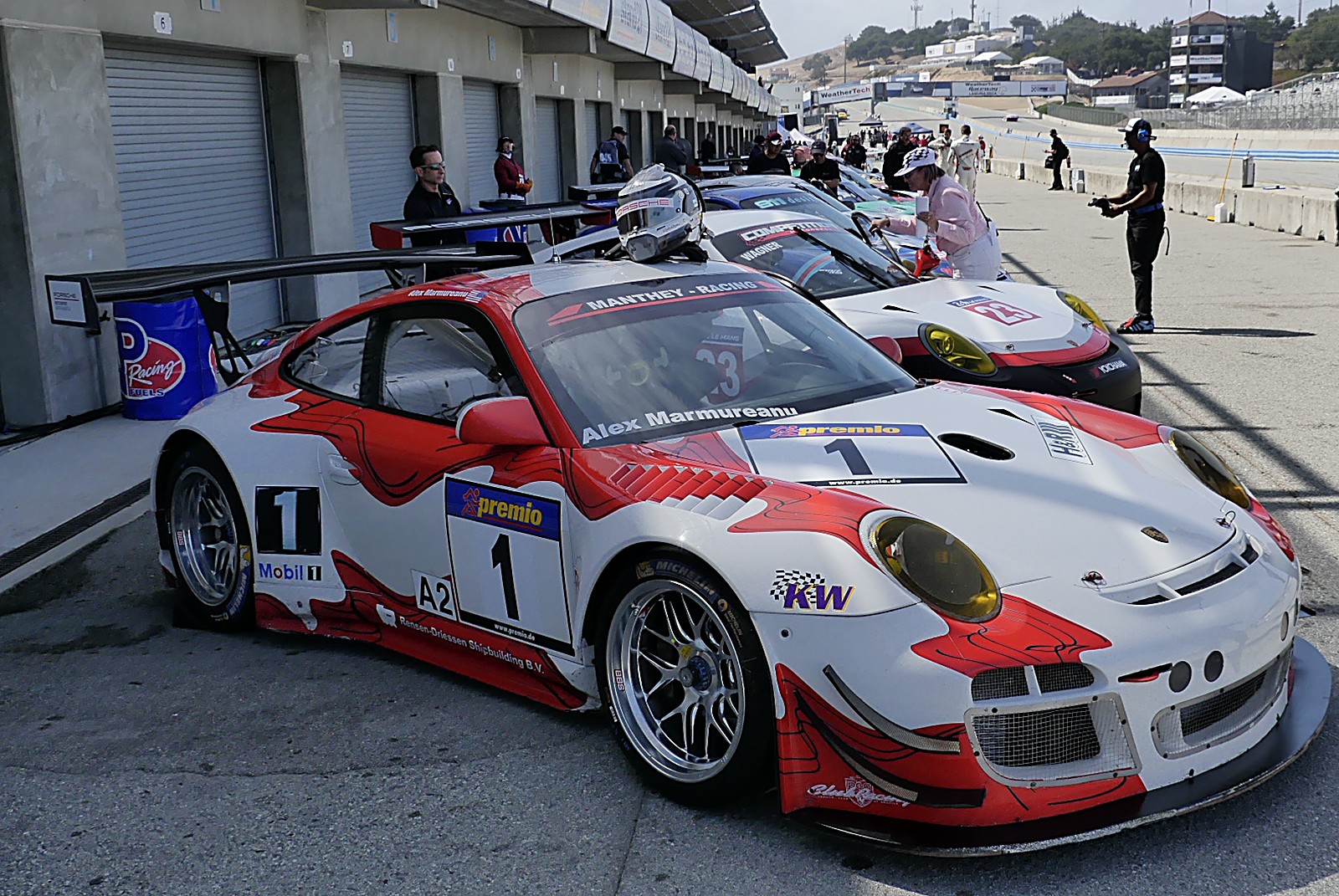 Porsche 911 GT3 R No. 12 at Porsche Rennsport Reunion VI, Laguna Seca 2018