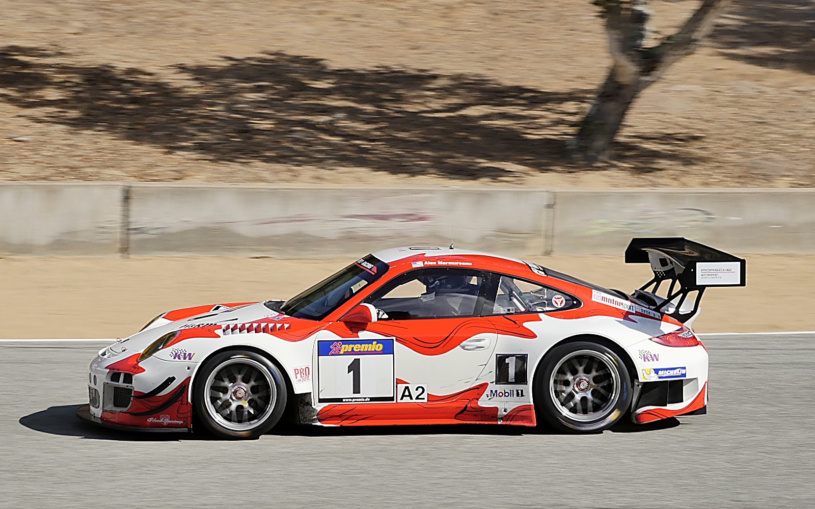 Porsche 911 GT3 R No. 12 at Porsche Rennsport Reunion VI, Laguna Seca 2018