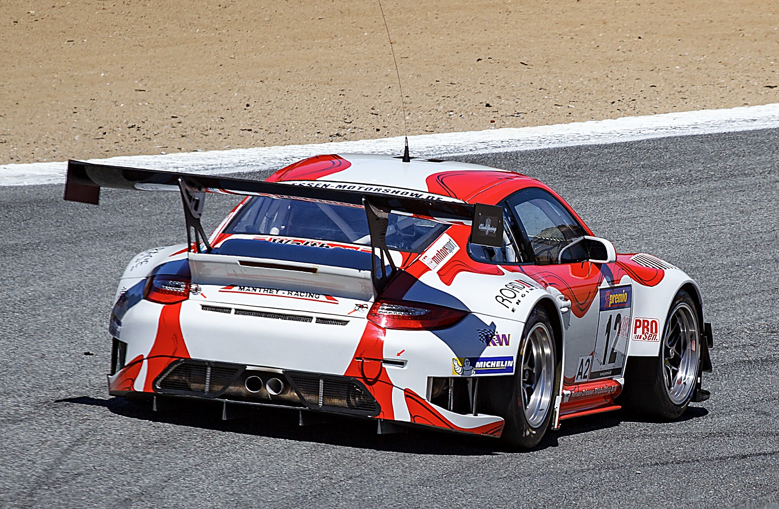 Porsche 911 GT3 R at the SCCA weekend, Laguna Seca 2017