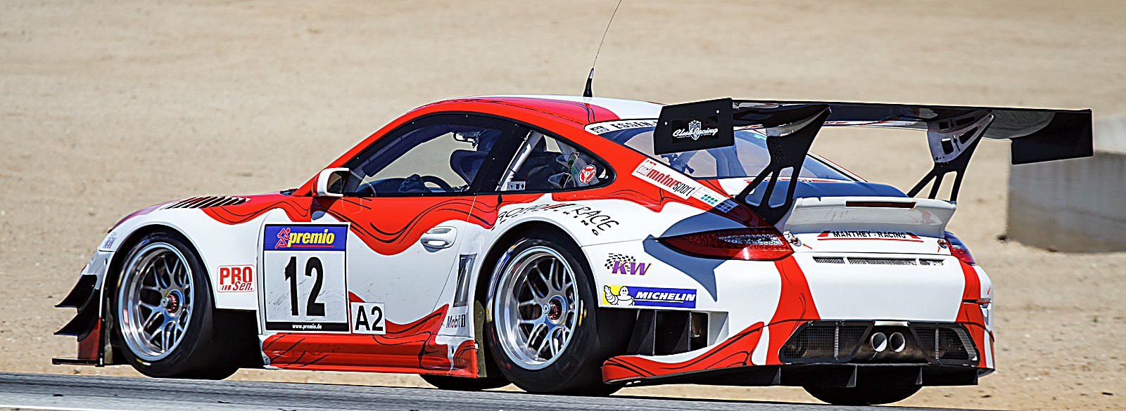 Porsche 911 GT3 R at the SCCA weekend, Laguna Seca 2017