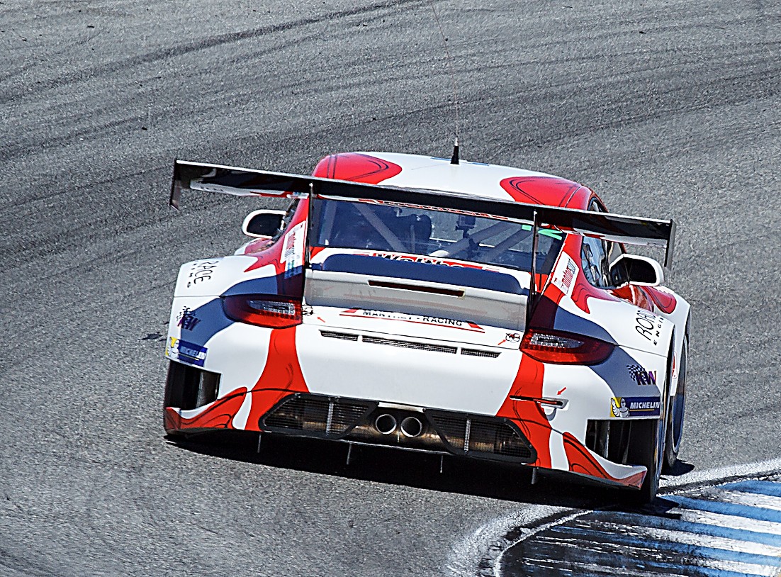 Porsche 911 GT3 R at the SCCA weekend, Laguna Seca 2017