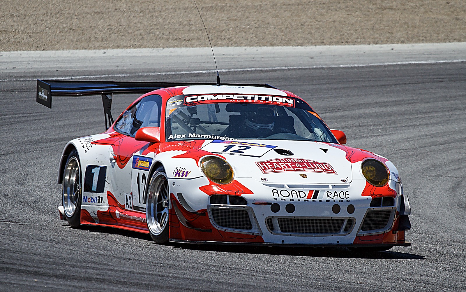 Porsche 911 GT3 R at the SCCA weekend, Laguna Seca 2017