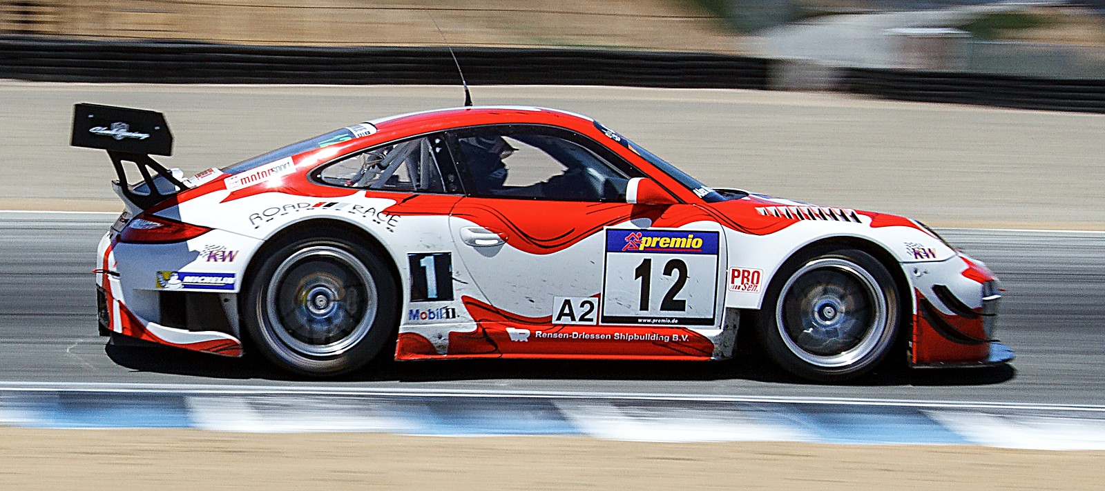 Porsche 911 GT3 R at the SCCA weekend, Laguna Seca 2017