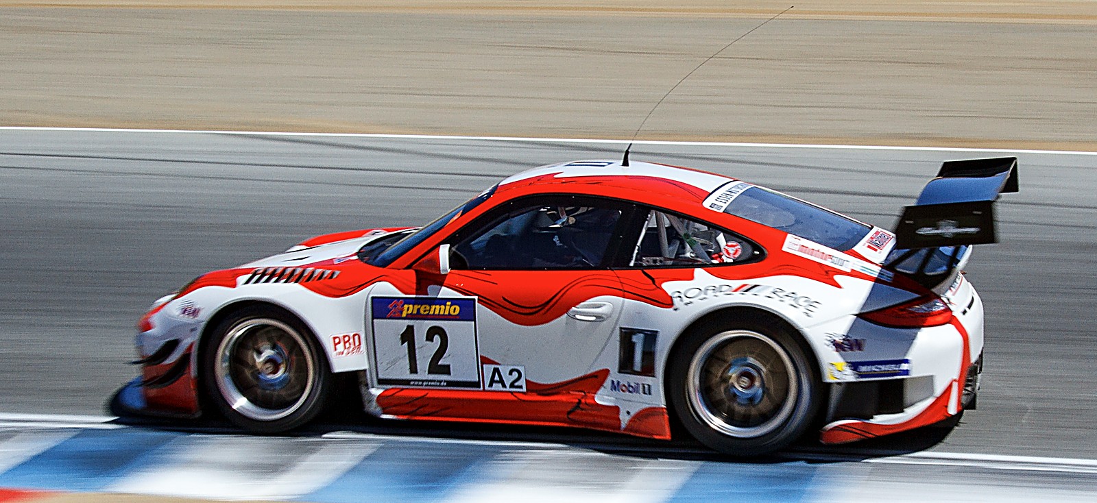 Porsche 911 GT3 R at the SCCA weekend, Laguna Seca 2017