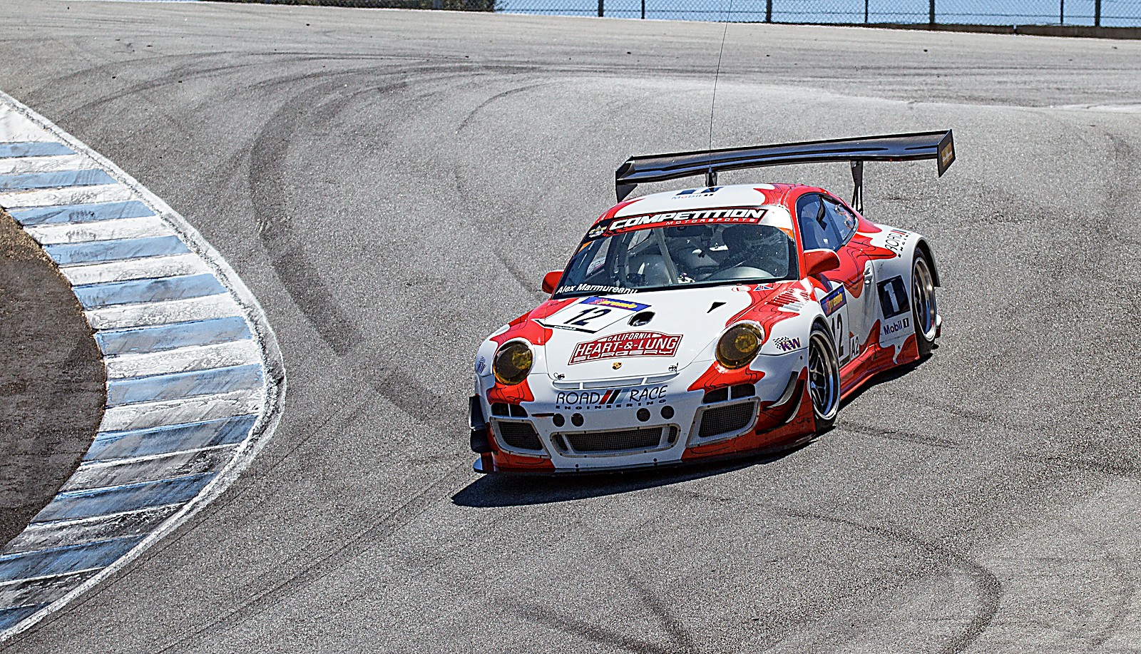 Porsche 911 GT3 R at the SCCA weekend, Laguna Seca 2017