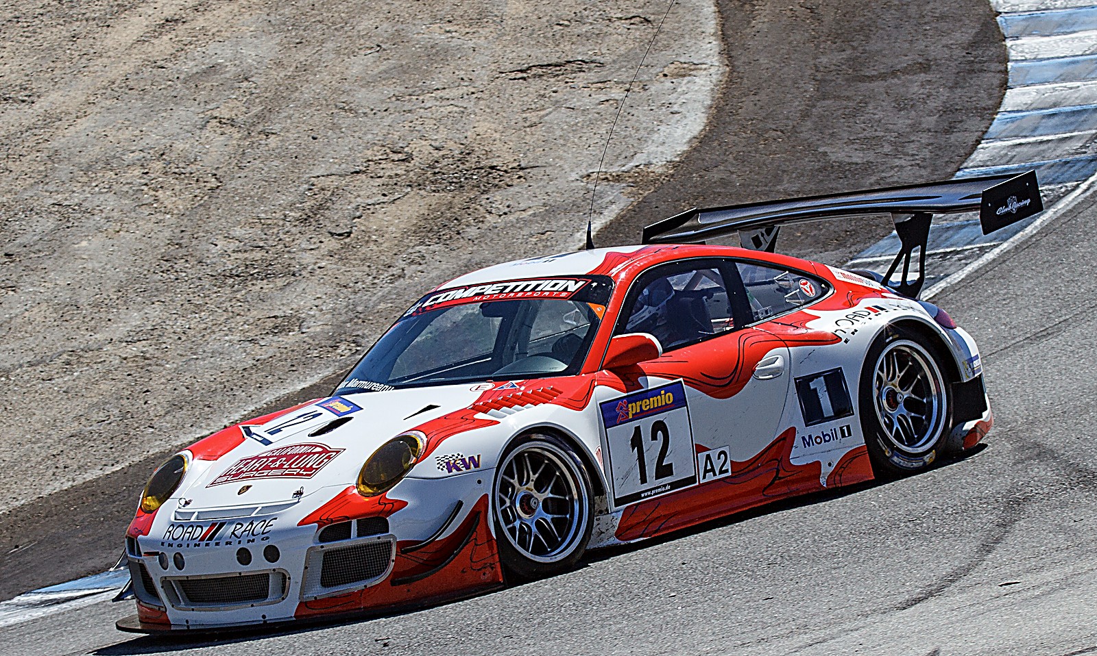 Porsche 911 GT3 R at the SCCA weekend, Laguna Seca 2017