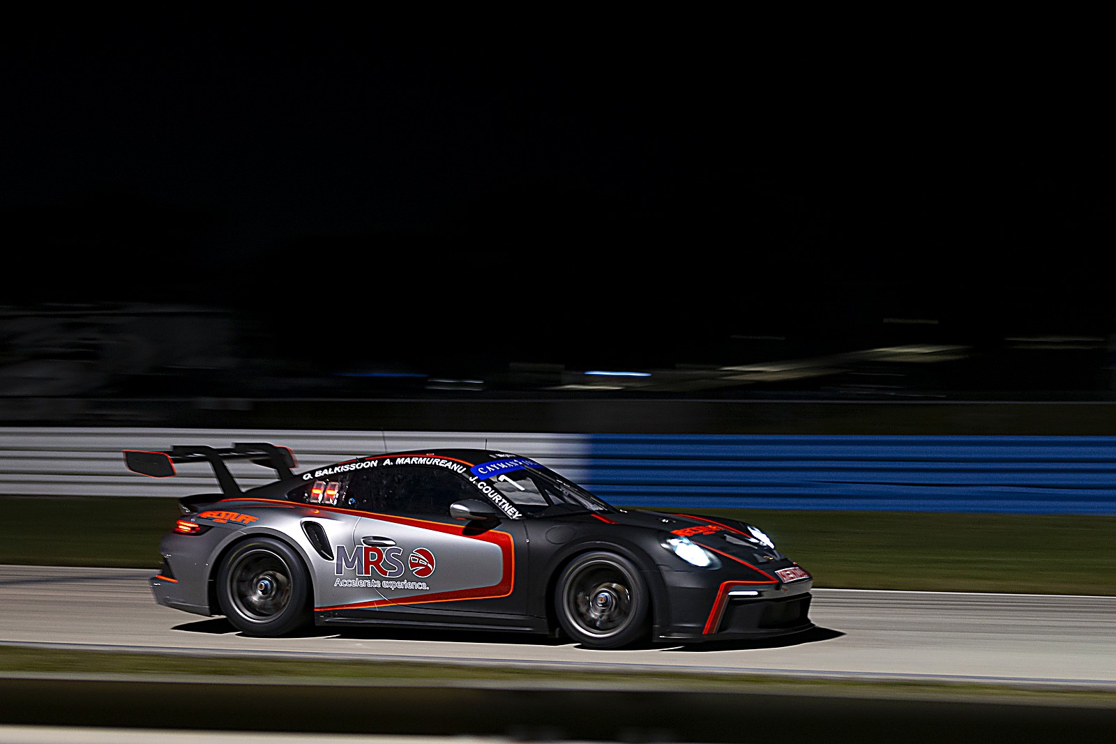Porsche 991 Cup at the 24H Sebring 2021 — in the Sebring pit lane
