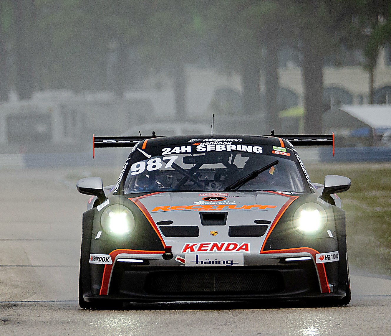 Porsche 991 Cup at the 24H Sebring 2021 — on the Sebring circuit