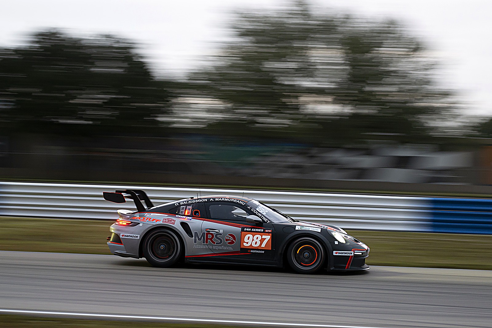 Porsche 991 Cup at the 24H Sebring 2021 — at speed at Sebring