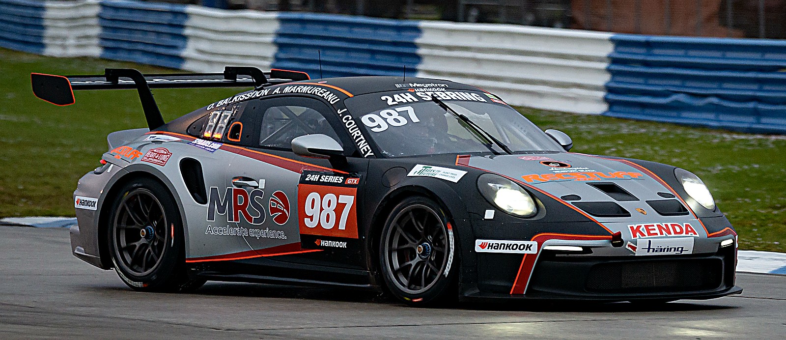 Porsche 991 Cup at the 24H Sebring 2021 — on track at Sebring