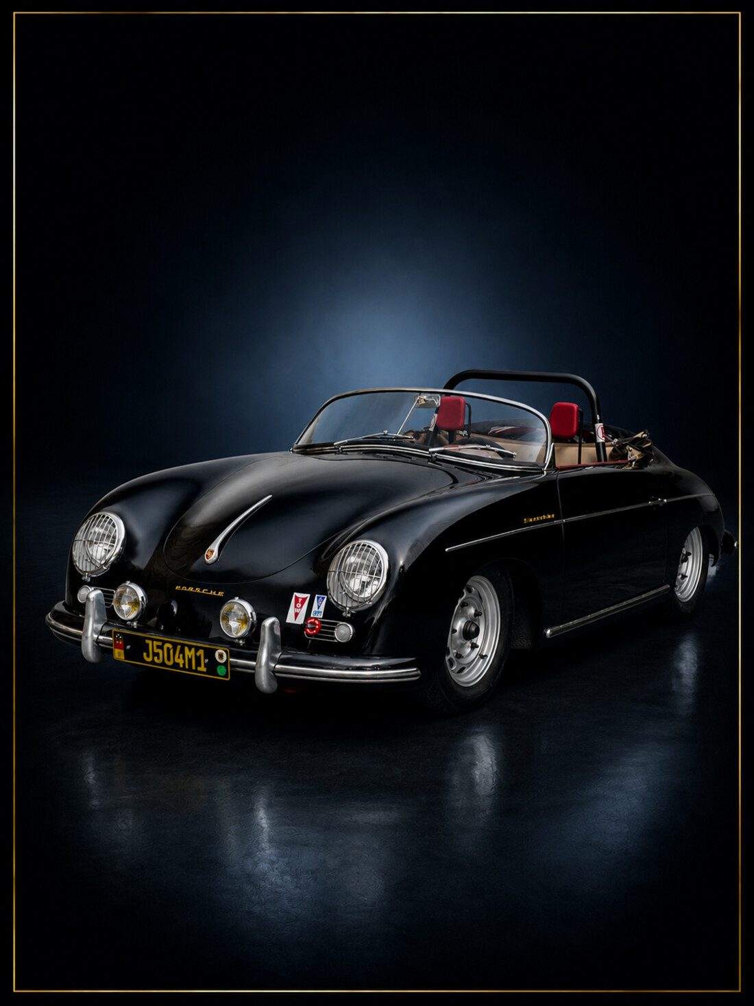 Porsche 356 Speedster studio portrait